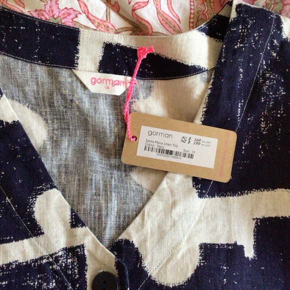 Gorman, Santa Maria Linen Top - Picture 2 of 4